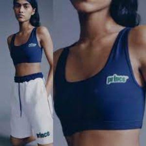 Zara x Prince Cropped Tank Top Bralette Gym Tennis Workout, Size S